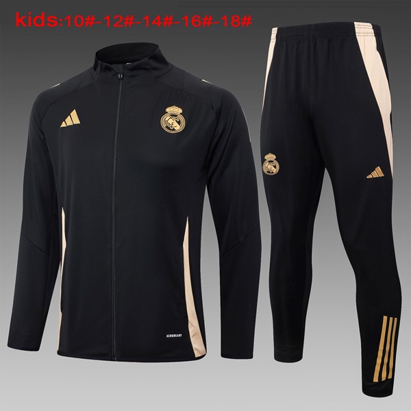 Kinder Trainingsanzug Real Madrid 2024-2025 Schwarz 3